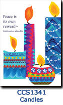 Candles Custom Charity Holiday Card